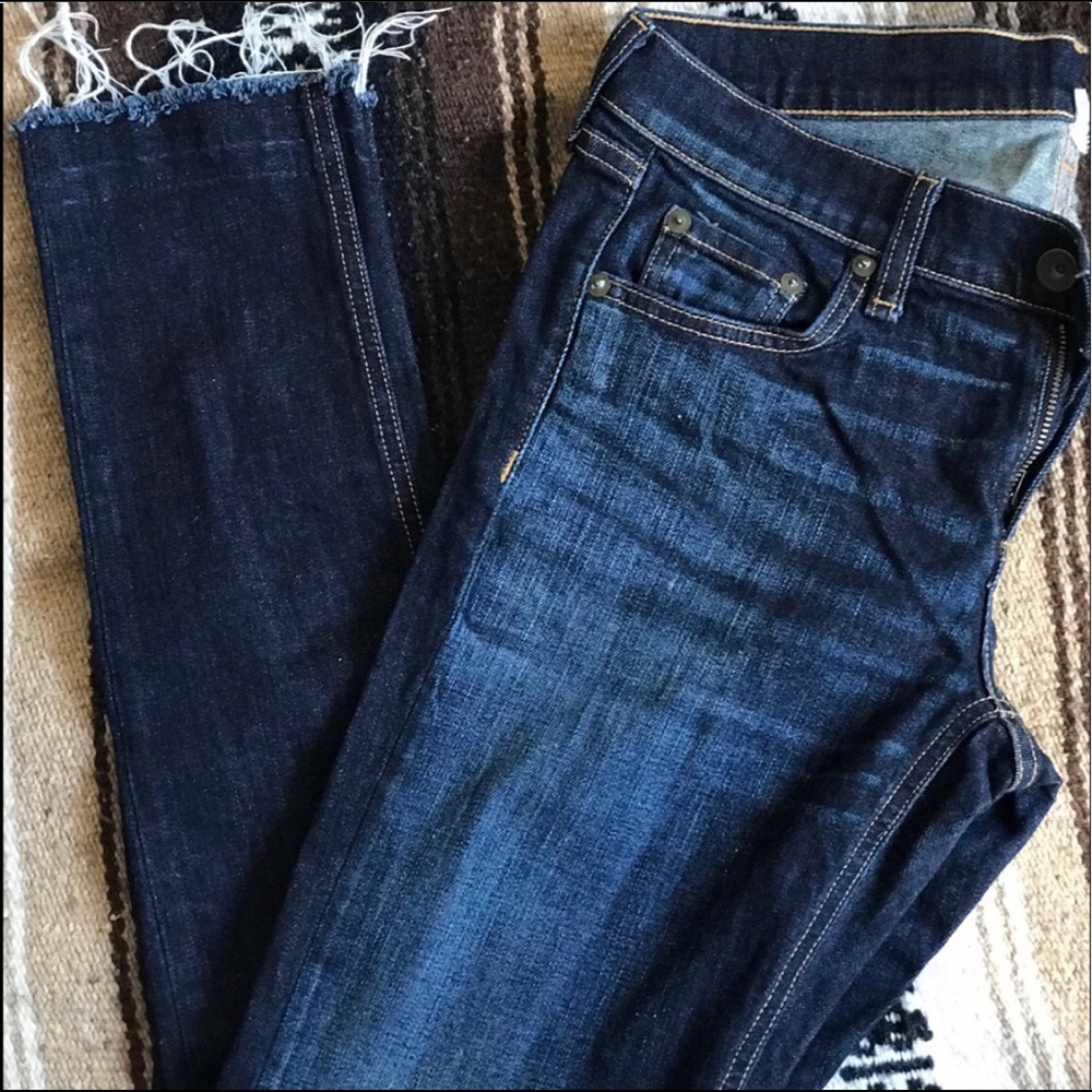 rag & bone // size 26 with raw hem